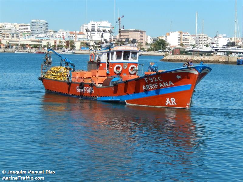 arrifana (Fishing vessel) - IMO , MMSI 263407290, Call Sign CUQG2 under the flag of Portugal