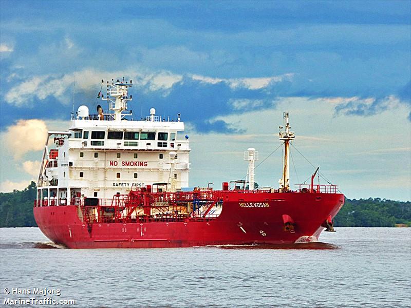 helle kosan (LPG Tanker) - IMO 9525170, MMSI 219150000, Call Sign OYCN2 under the flag of Denmark