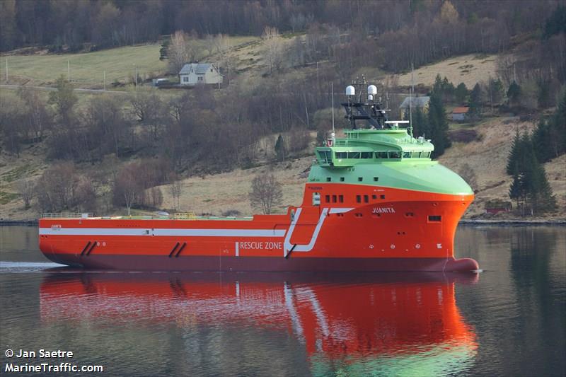 juanita (Offshore Tug/Supply Ship) - IMO 9665011, MMSI 258906000, Call Sign LDLA under the flag of Norway
