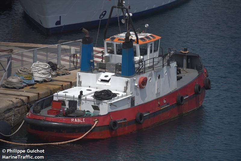 rable (Tug) - IMO , MMSI 227559980, Call Sign FO2676 under the flag of France