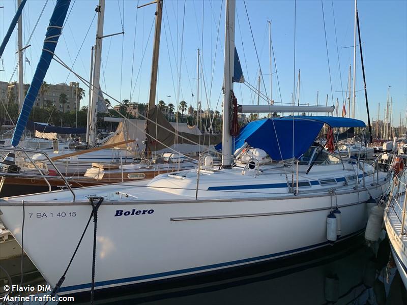 bolero (Sailing vessel) - IMO , MMSI 225984188 under the flag of Spain