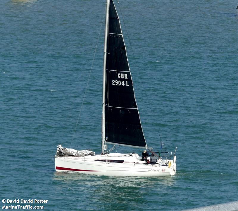 hot pursuit (Sailing vessel) - IMO , MMSI 235092641, Call Sign 2CFN9 under the flag of United Kingdom (UK)