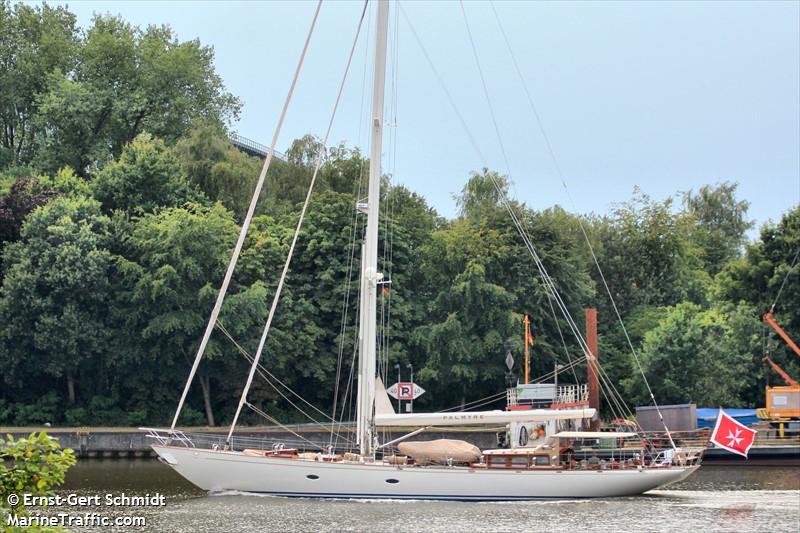 sy palmyre (Sailing vessel) - IMO , MMSI 229000487, Call Sign 9HB6308 under the flag of Malta