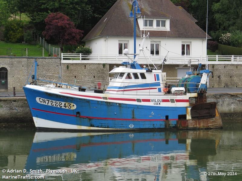 fv vilou (Fishing vessel) - IMO , MMSI 227519000, Call Sign FGPV under the flag of France