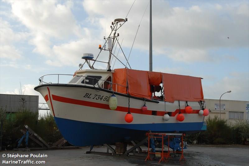 fv sansesia (Fishing vessel) - IMO , MMSI 227321790 under the flag of France