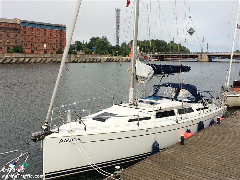 amica (Sailing vessel) - IMO , MMSI 211630430, Call Sign DJ4972 under the flag of Germany