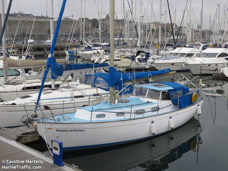 pandora of portsea (Sailing vessel) - IMO , MMSI 235032554, Call Sign MHYT8 under the flag of United Kingdom (UK)