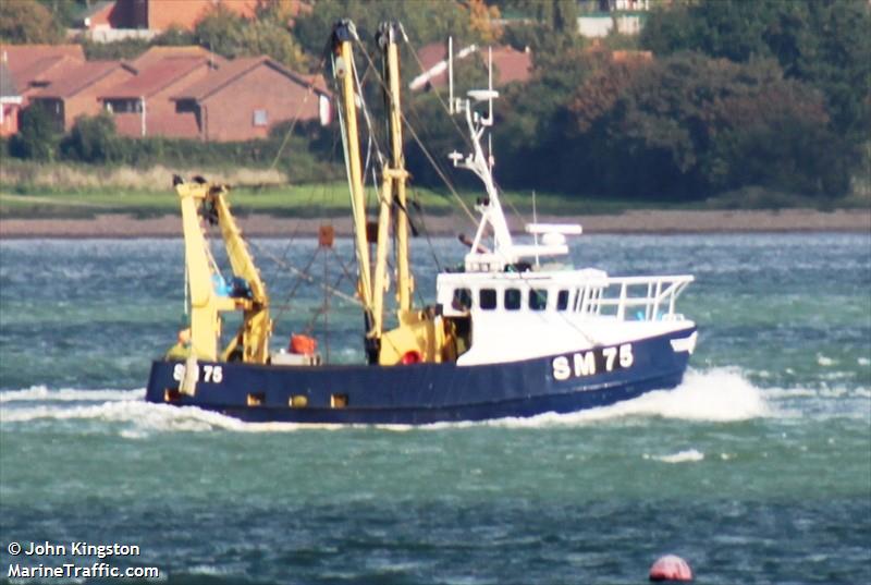 jane elizabeth sm75 (Fishing vessel) - IMO , MMSI 235071472, Call Sign 2CBZ8 under the flag of United Kingdom (UK)