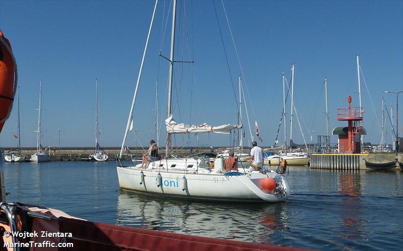 sloni (Sailing vessel) - IMO , MMSI 261041610, Call Sign SPG4586 under the flag of Poland