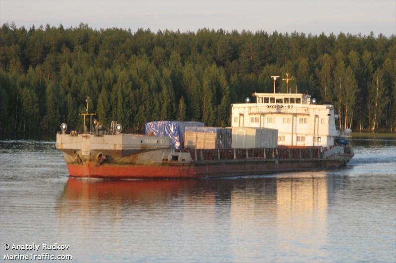 okskiy57 (Cargo ship) - IMO , MMSI 273366870 under the flag of Russia