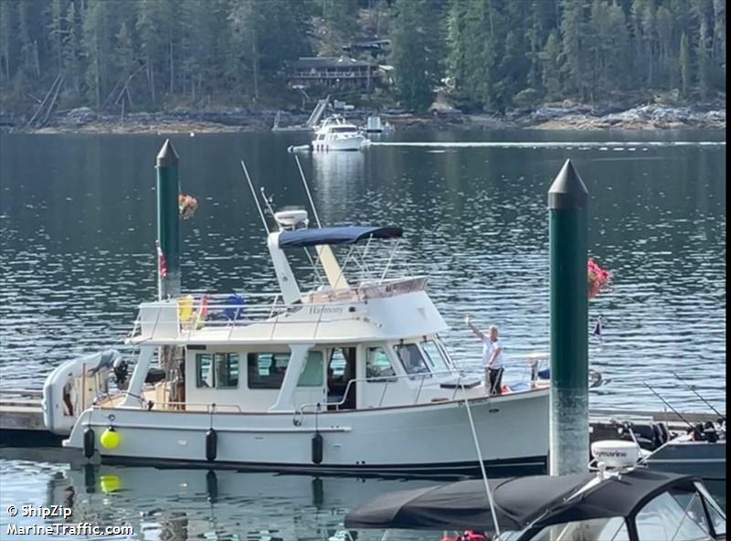 harmony (Pleasure craft) - IMO , MMSI 316019171 under the flag of Canada