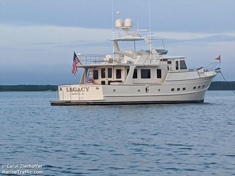 legacy (Pleasure craft) - IMO , MMSI 368142380, Call Sign WDL5582 under the flag of United States (USA)