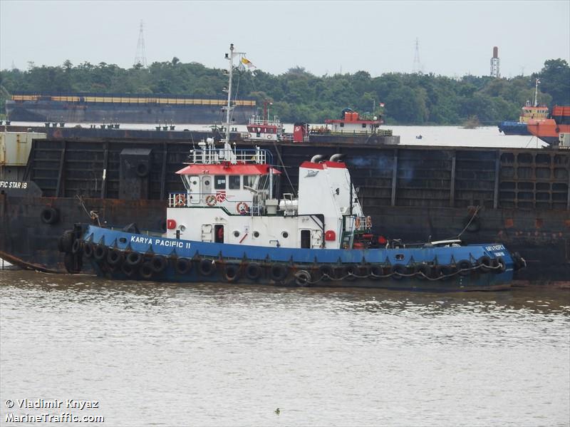 karya pacific 11 (Tug) - IMO , MMSI 525022242, Call Sign YDA4971 under the flag of Indonesia