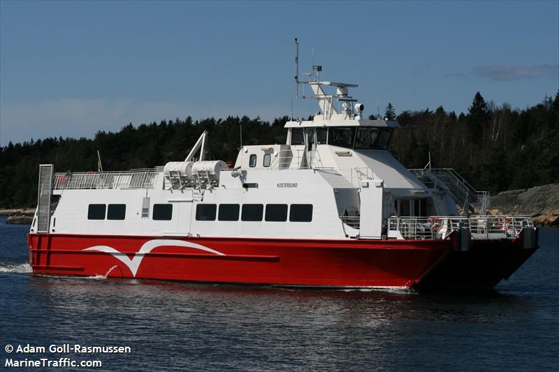 kostersund (Passenger Ship) - IMO 9073799, MMSI 265602770, Call Sign SMFL under the flag of Sweden