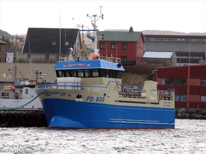 jens leon (Fishing vessel) - IMO , MMSI 231289000, Call Sign XPUE under the flag of Faeroe Islands