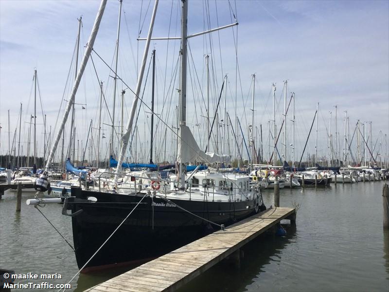 maaike maria (Sailing vessel) - IMO , MMSI 244870870, Call Sign PC2118 under the flag of Netherlands