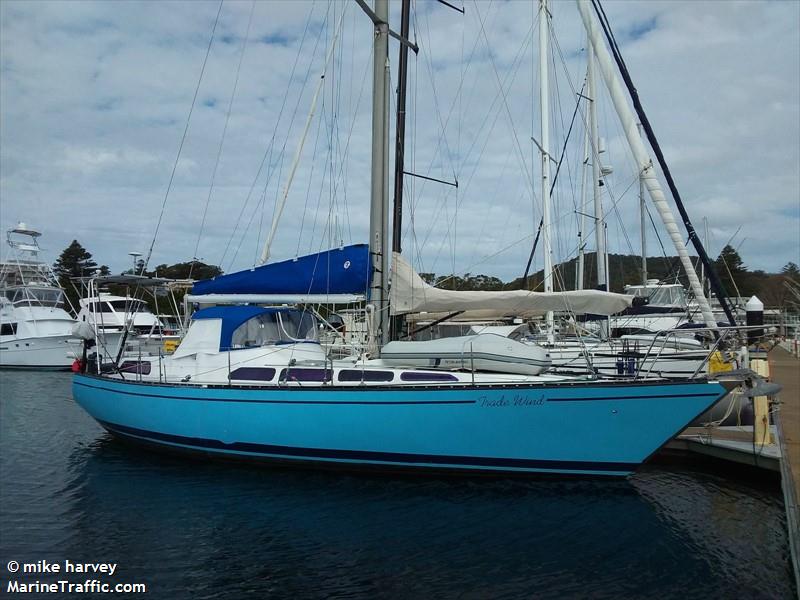 trade wind (Sailing vessel) - IMO , MMSI 503101580 under the flag of Australia