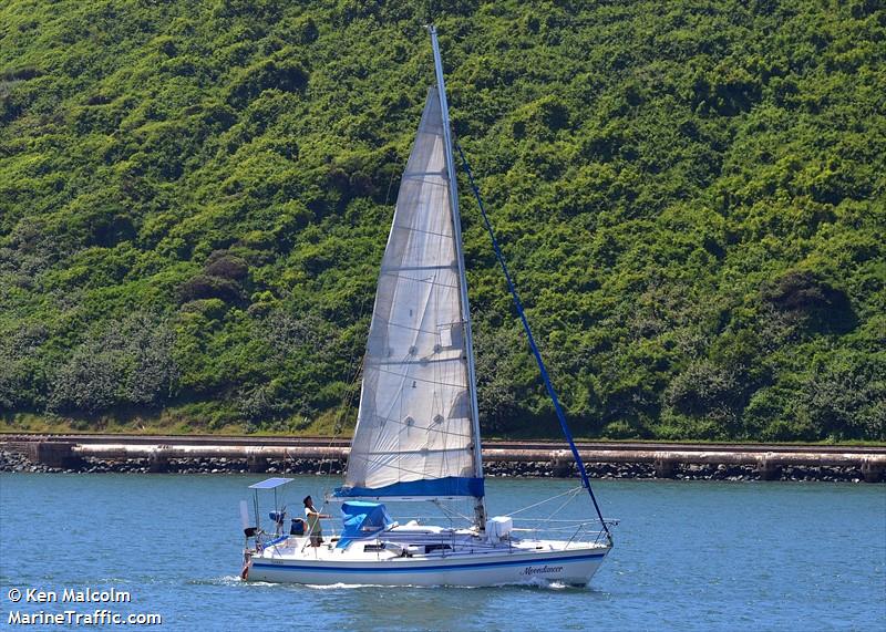 moondancer (Sailing vessel) - IMO , MMSI 601637100 under the flag of South Africa