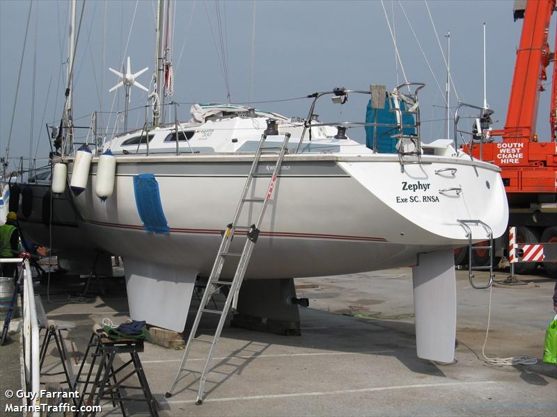 zephyr (Sailing vessel) - IMO , MMSI 235103037, Call Sign 2 HEP 2 under the flag of United Kingdom (UK)