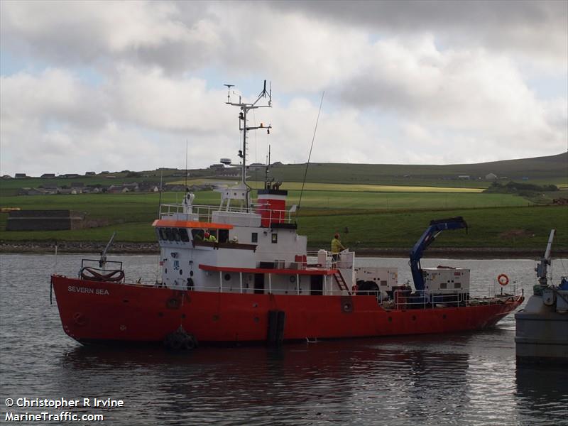 severn sea (Research Vessel) - IMO , MMSI 235077754, Call Sign 2DCG5 under the flag of United Kingdom (UK)