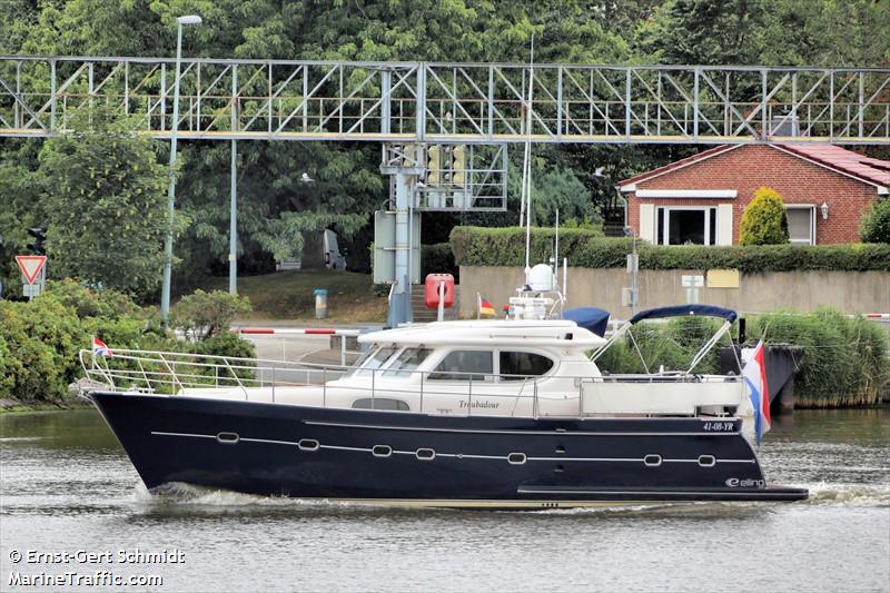 troubadour (Pleasure craft) - IMO , MMSI 245363000, Call Sign PC8150 under the flag of Netherlands