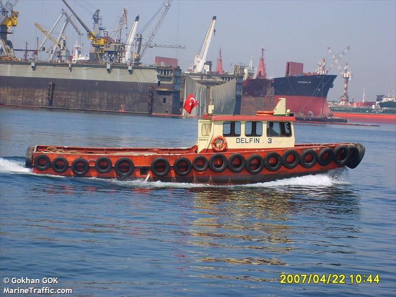 delfin-3 (Port tender) - IMO , MMSI 271010438, Call Sign TC5506 under the flag of Turkey