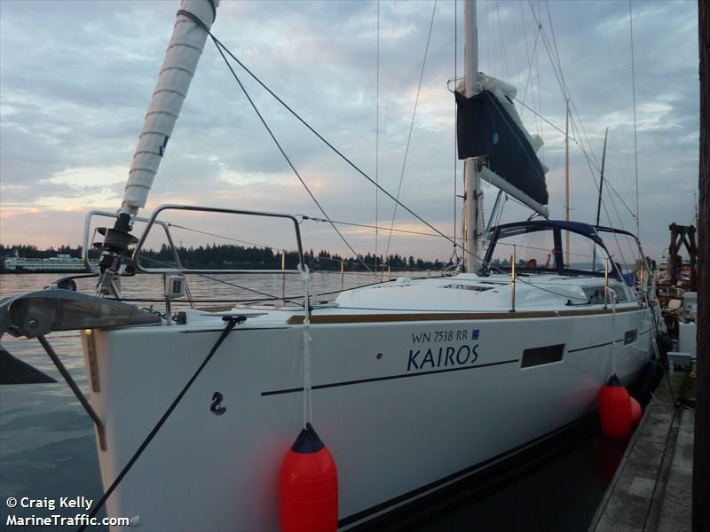 kairos (Sailing vessel) - IMO , MMSI 367537530, Call Sign WDG4529 under the flag of United States (USA)