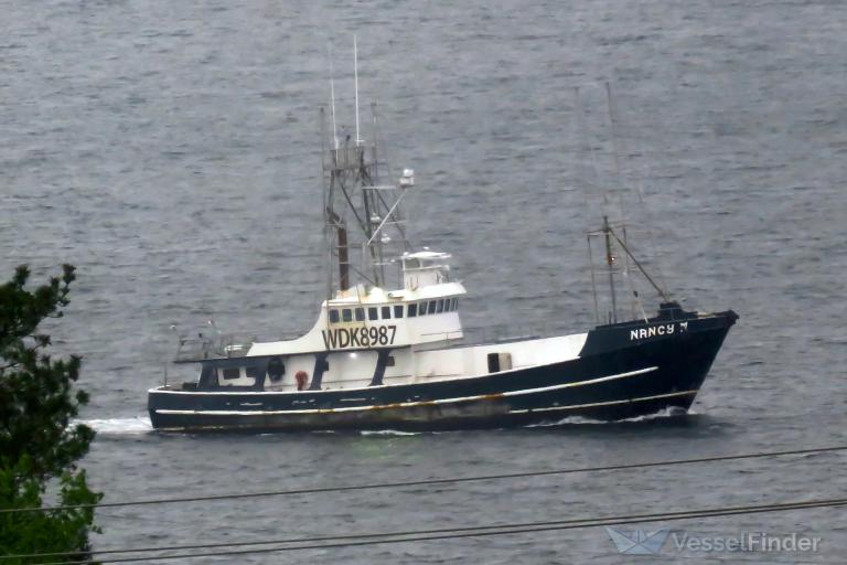 nancy m (Fishing vessel) - IMO , MMSI 368099340, Call Sign WDK8987 under the flag of United States (USA)