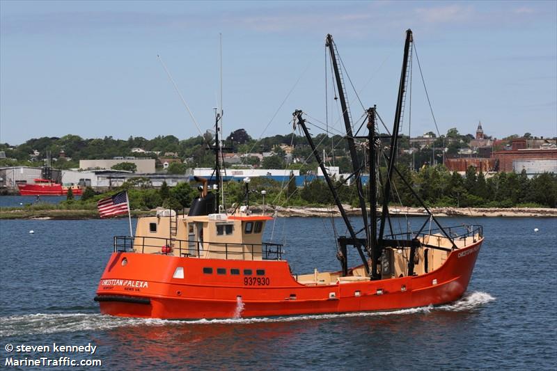 christian and alexa (Fishing vessel) - IMO , MMSI 368105160, Call Sign WDK9607 under the flag of United States (USA)