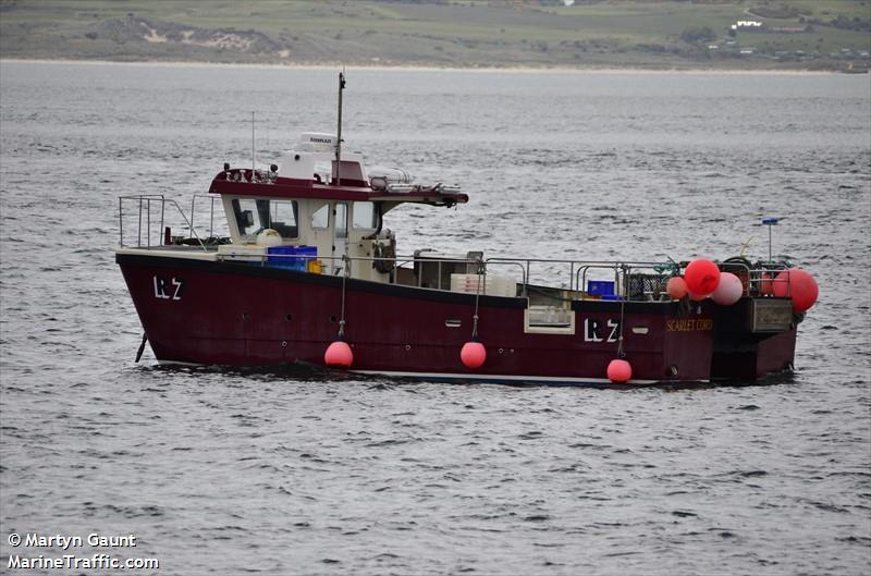 scarlet cord (Fishing vessel) - IMO , MMSI 235103342, Call Sign 2HFY2 under the flag of United Kingdom (UK)