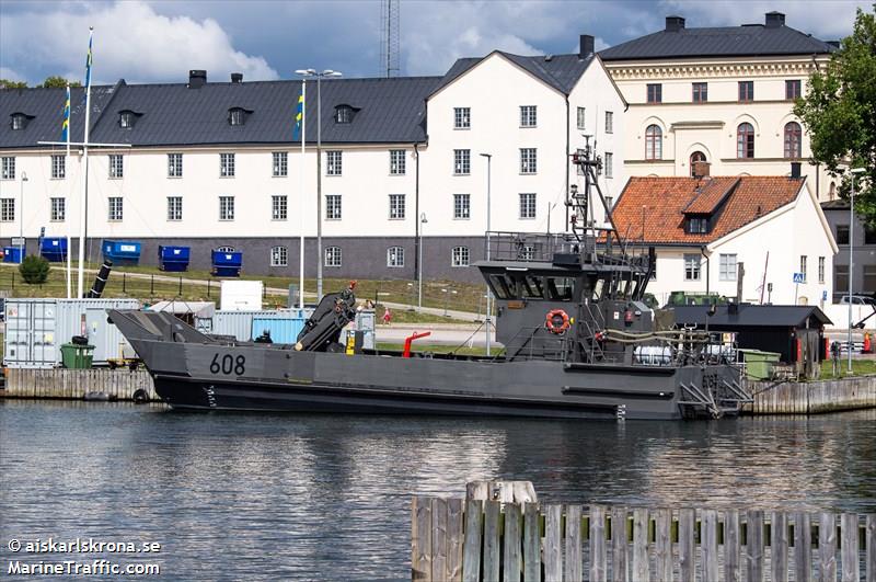 navy 608 (Military ops) - IMO , MMSI 265605790, Call Sign SMJD under the flag of Sweden