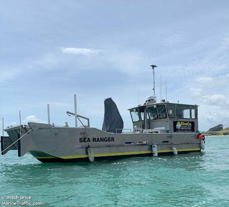 sea ranger (Diving ops) - IMO , MMSI 512007311, Call Sign ZMX6605 under the flag of New Zealand