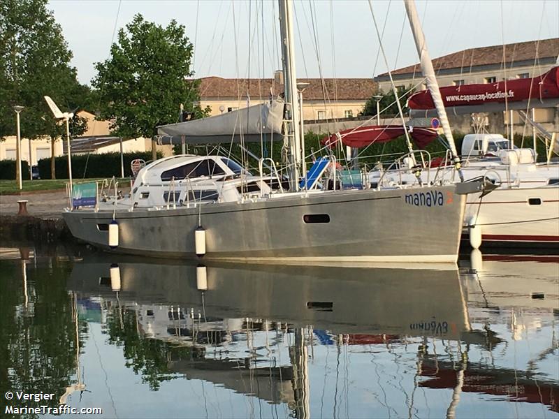 manava ii (Sailing vessel) - IMO , MMSI 227191940 under the flag of France