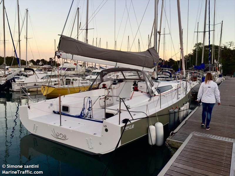 the one (Sailing vessel) - IMO , MMSI 227463180 under the flag of France