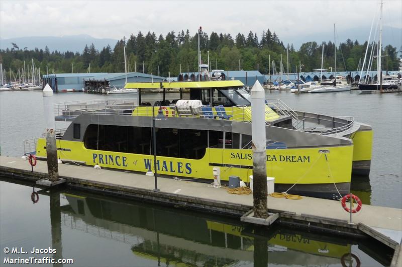 salish sea dream (Passenger ship) - IMO , MMSI 316032858 under the flag of Canada