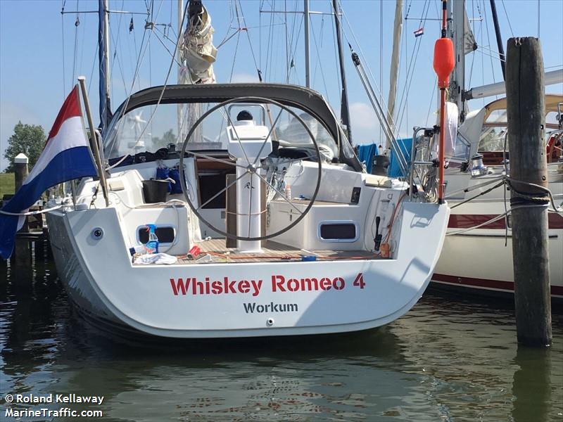 whiskey romeo 4 (Sailing vessel) - IMO , MMSI 244110627, Call Sign PC7469 under the flag of Netherlands