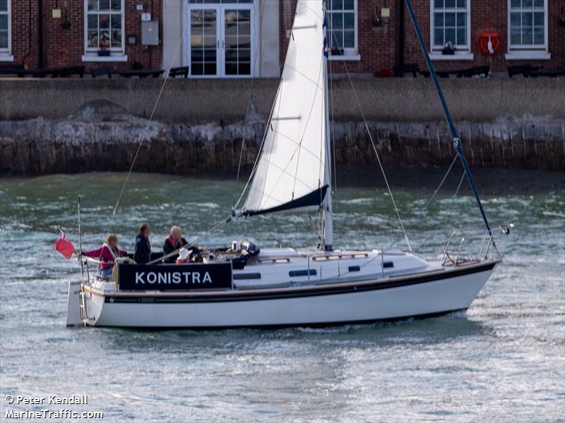 konistra (Sailing vessel) - IMO , MMSI 235067176, Call Sign MEHE7 under the flag of United Kingdom (UK)