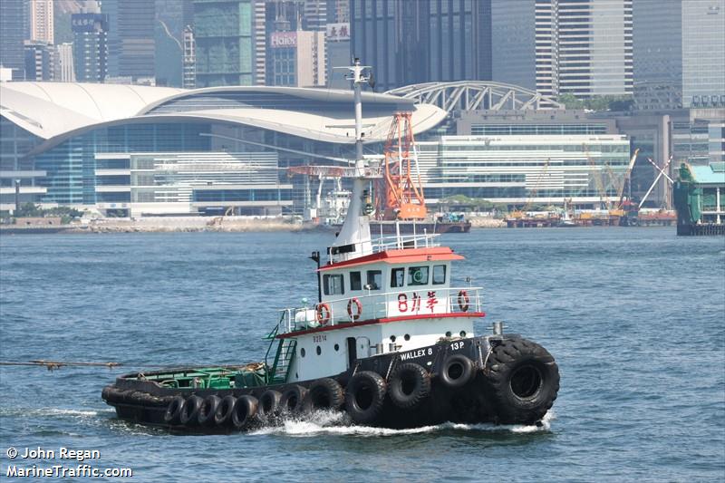 wallex 8 (Tug) - IMO , MMSI 477995520, Call Sign 0 under the flag of Hong Kong