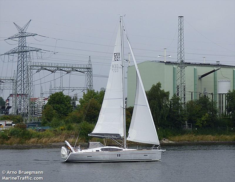 bellalu (Sailing vessel) - IMO , MMSI 211789940, Call Sign DH2414 under the flag of Germany