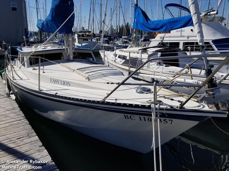 easy lion (Sailing vessel) - IMO , MMSI 316039047 under the flag of Canada