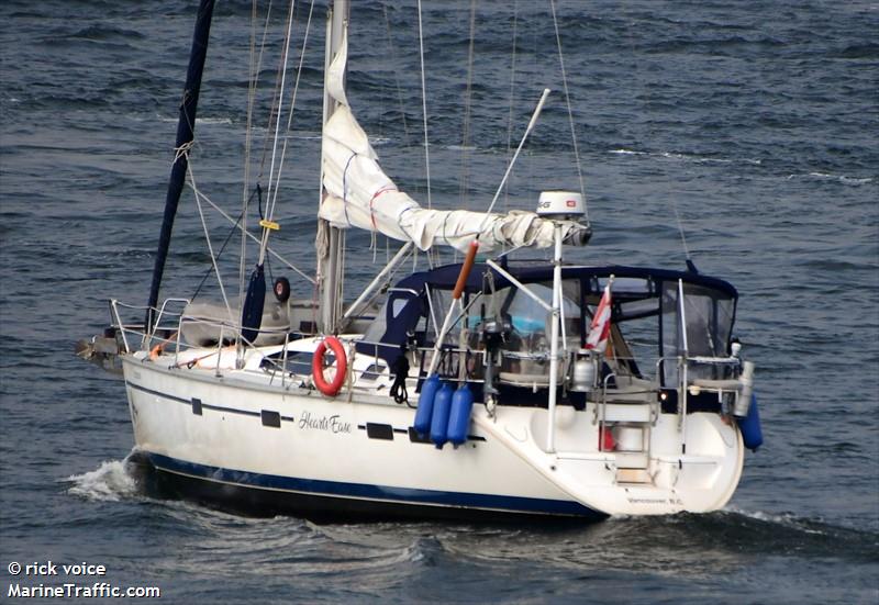 hearts ease (Sailing vessel) - IMO , MMSI 316041413 under the flag of Canada