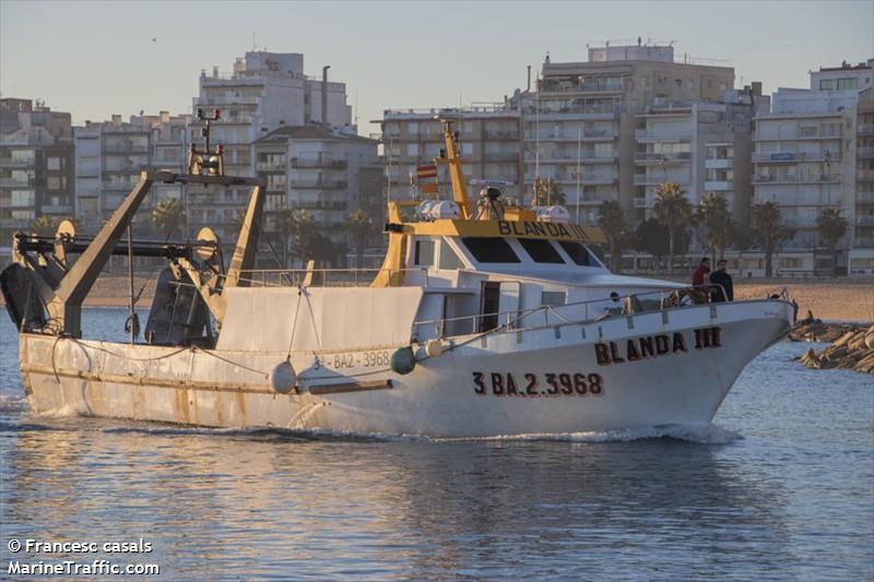 blanda tercero (Fishing vessel) - IMO , MMSI 224095390, Call Sign EA9527 under the flag of Spain