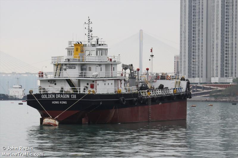 golden dragon 138 (Oil Products Tanker) - IMO 9340611, MMSI 477995136, Call Sign VRS5299 under the flag of Hong Kong