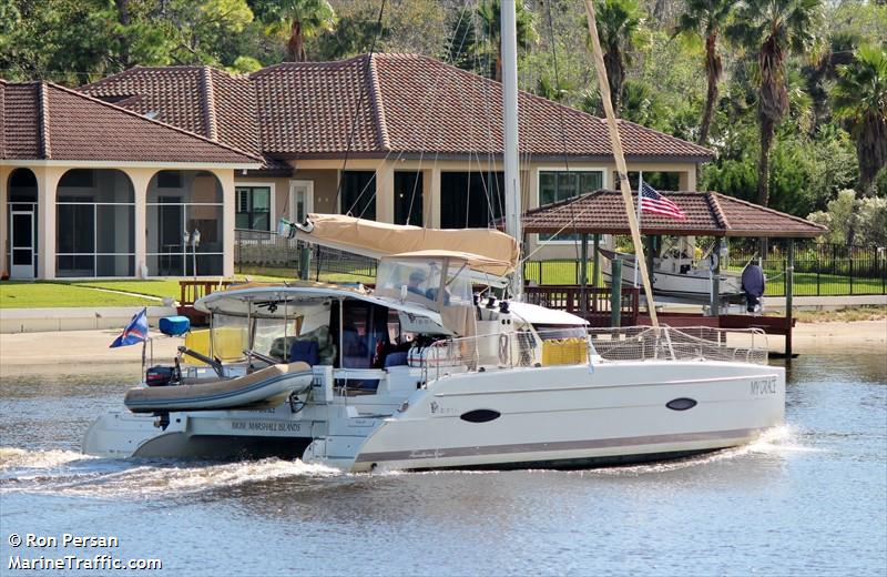 my grace (Sailing vessel) - IMO , MMSI 538071337, Call Sign V7PC5 under the flag of Marshall Islands