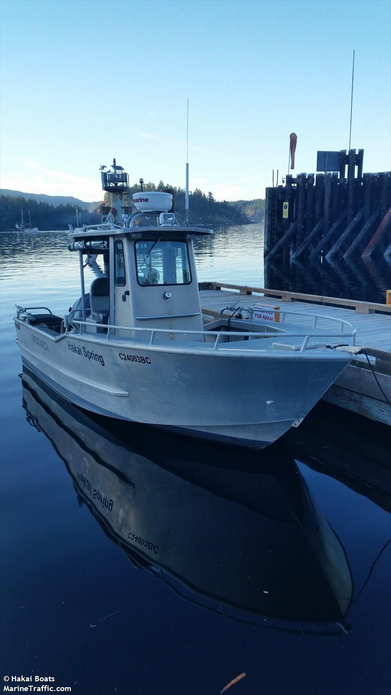 hakai spring (Diving ops) - IMO , MMSI 316030268 under the flag of Canada