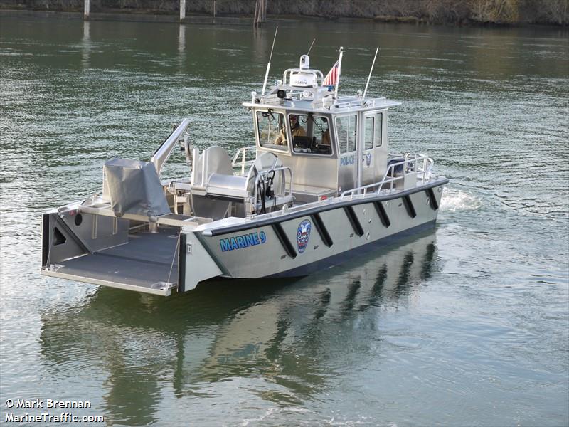 marine 9 (Law enforcment) - IMO , MMSI 338224668, Call Sign MARINE9 under the flag of USA