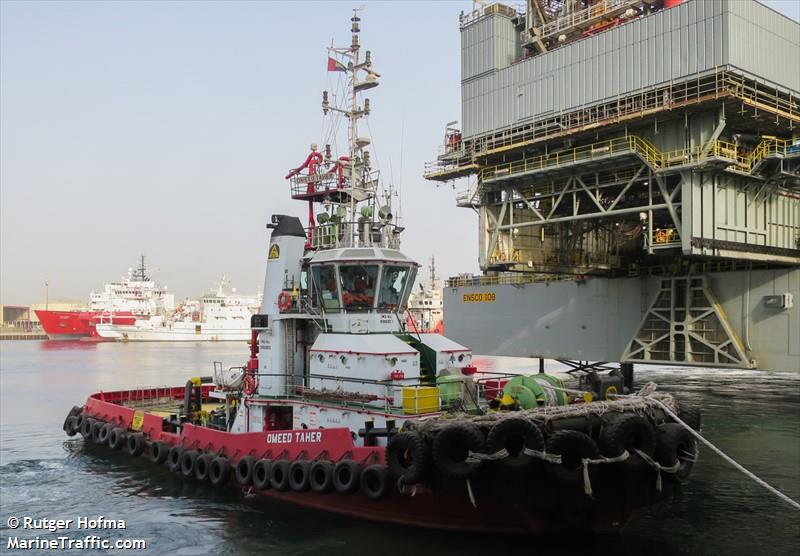 omeed taher (Tug) - IMO , MMSI 470682000, Call Sign A6E2878 under the flag of UAE