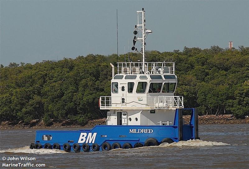 mildred (Towing vessel) - IMO , MMSI 503488200, Call Sign VNW6388 under the flag of Australia