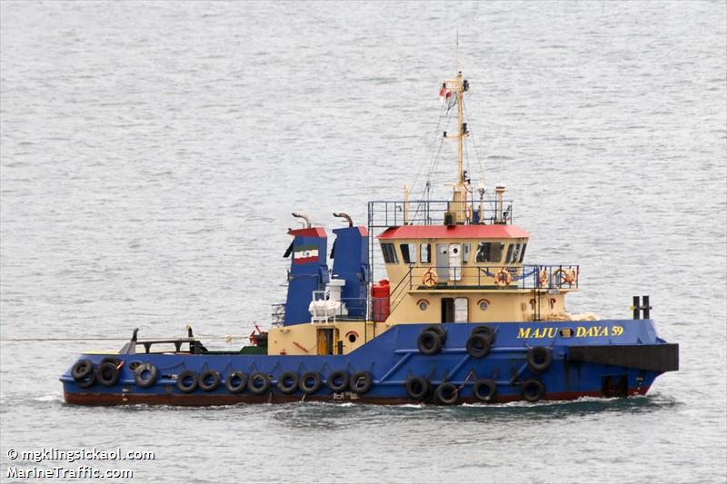 tb maju daya 59 (Tug) - IMO , MMSI 525018437 under the flag of Indonesia