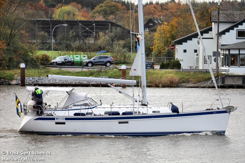 kando (Sailing vessel) - IMO , MMSI 265802960 under the flag of Sweden